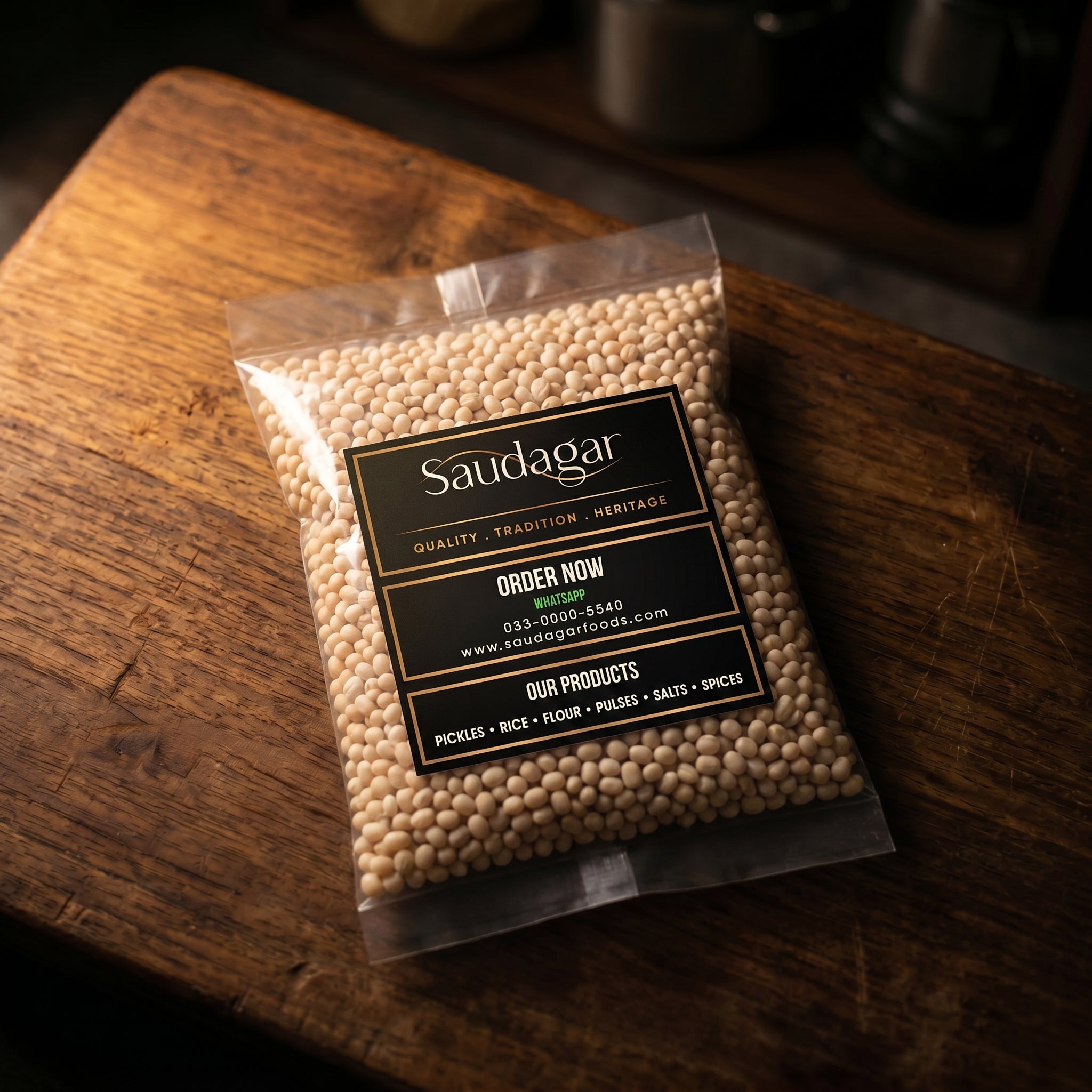 Saudagar Dal Mash Whole — 1kg