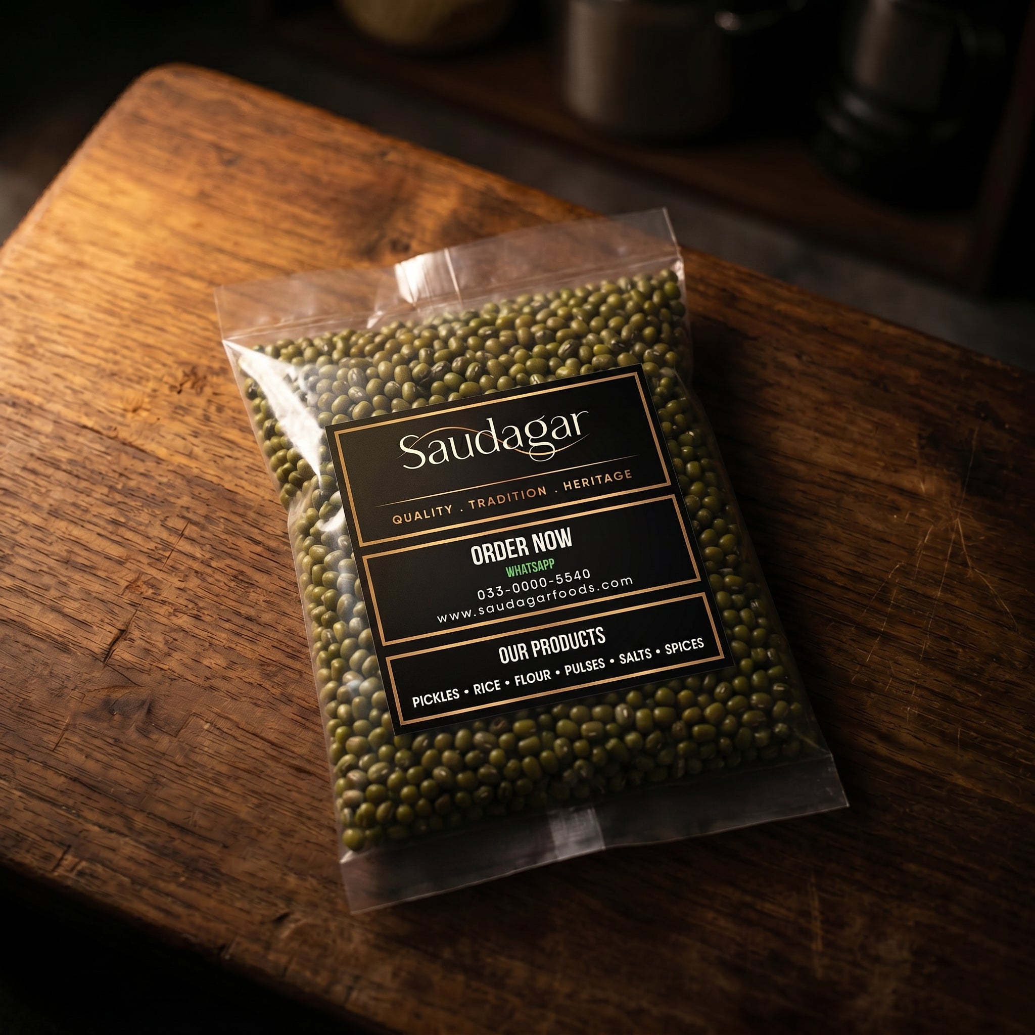 Saudagar Moong Whole — 1kg